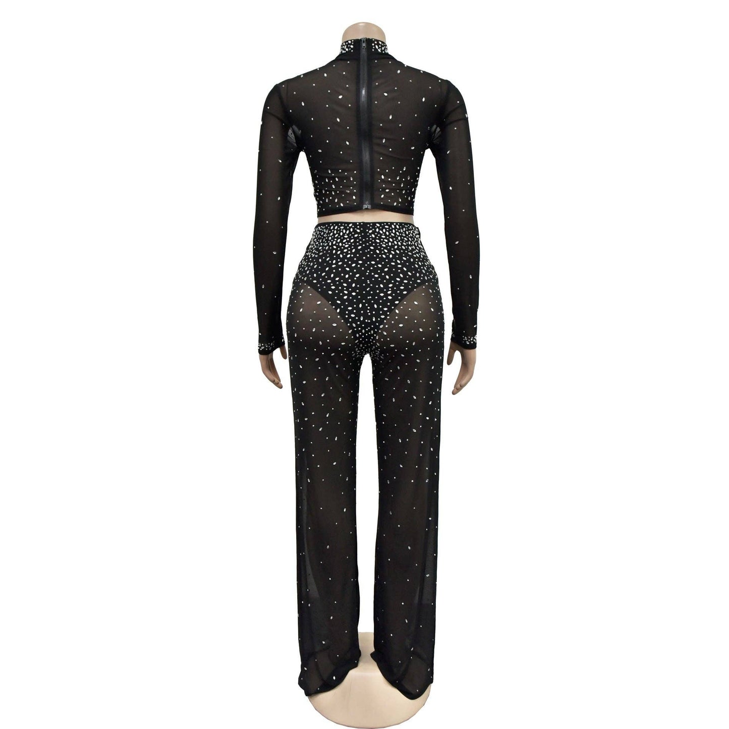 Million Dollar Baby; the mesh two piece BLACK
