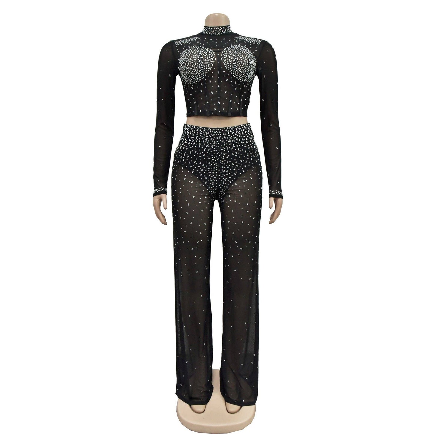 Million Dollar Baby; the mesh two piece BLACK