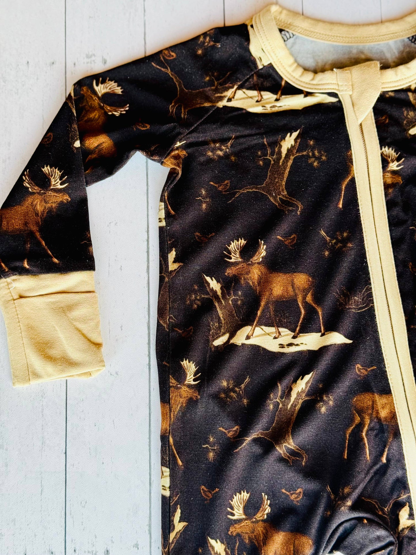 Up On The Allagash Moose Zippy Pajama