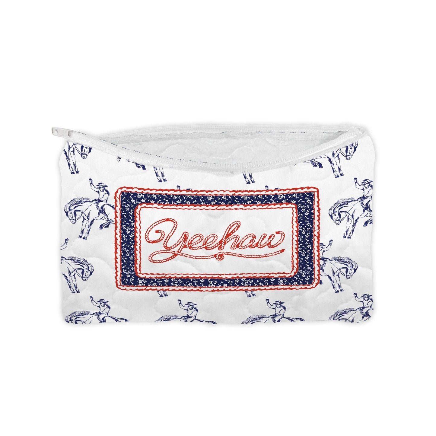 "Yeehaw" Quilted Makeup Bag