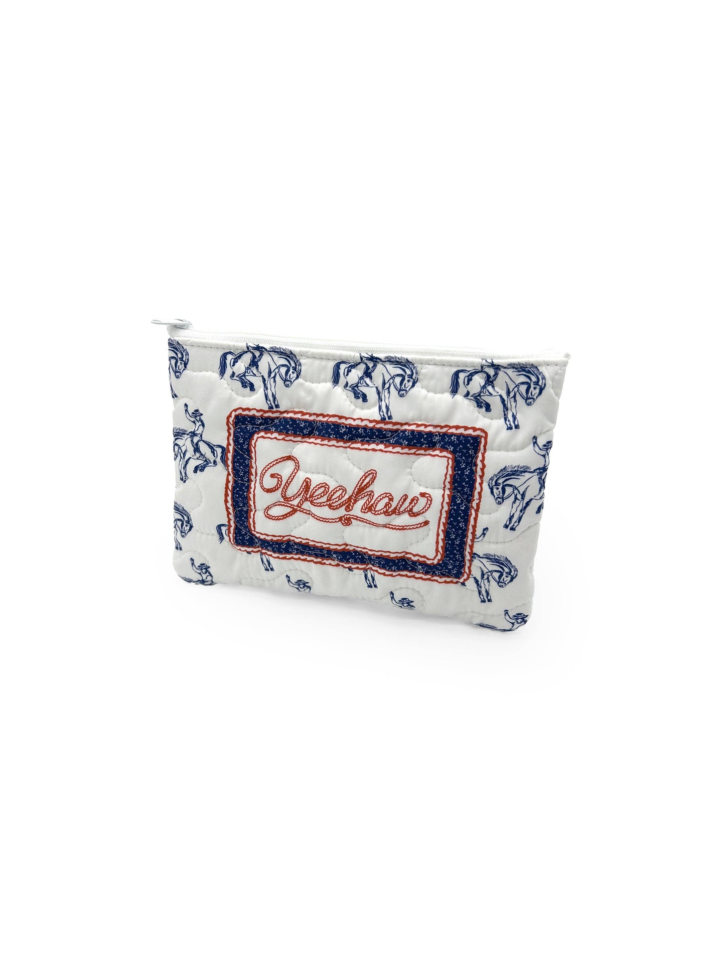 "Yeehaw" Quilted Makeup Bag