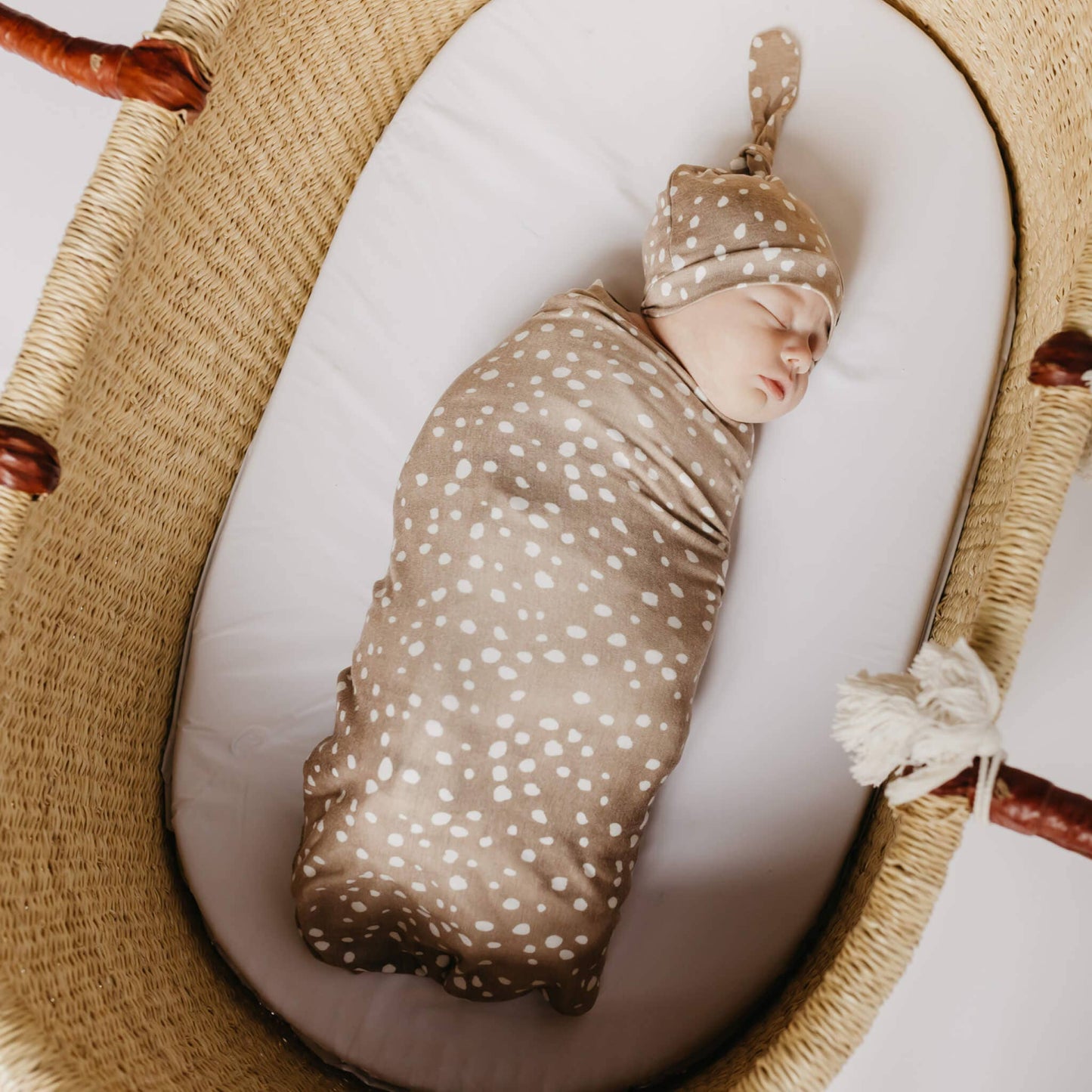 Knit Swaddle Blanket - Fawn