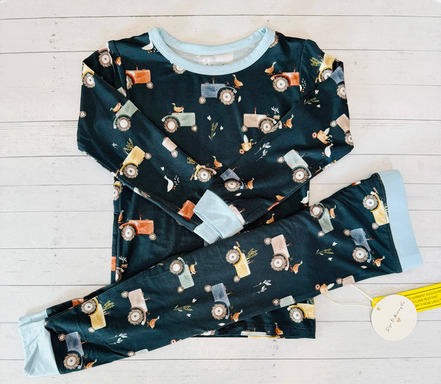 Tractor Two Piece Pajama