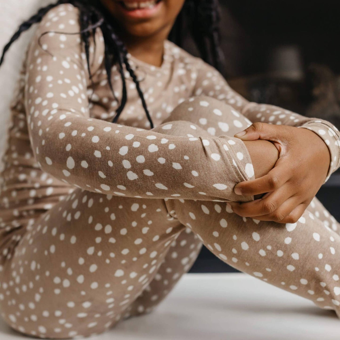 2pc Long Sleeve Pajama Set - Fawn