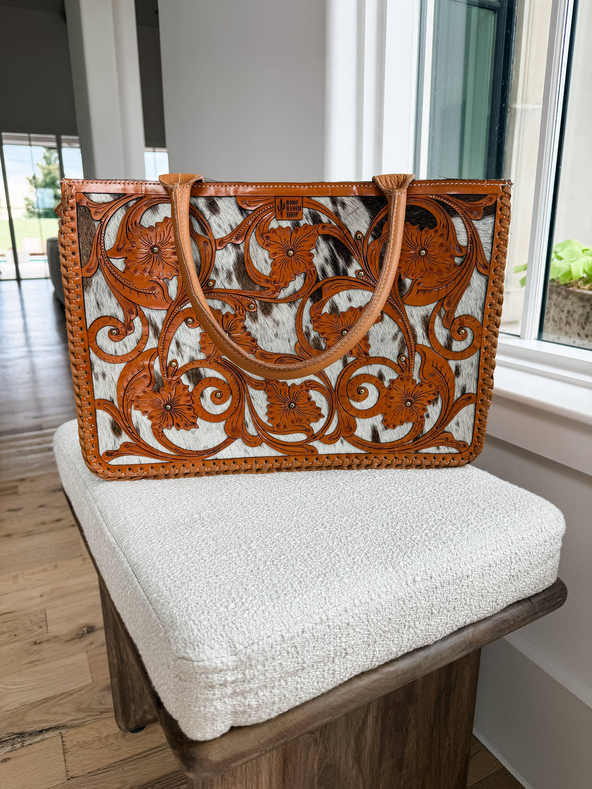 Ericka Tote – Genuine Leather & Hair-on Cowhide Handbag