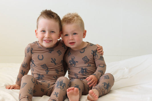 Dusty Cowboys Two-Piece Pajamas