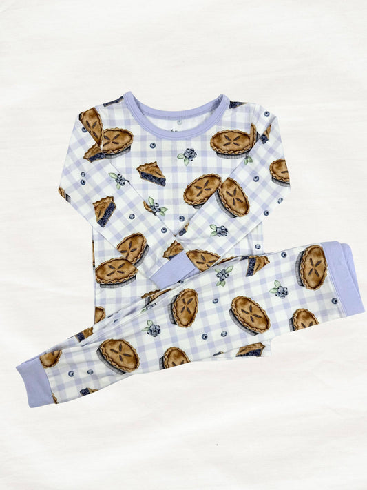 Southern Blueberry Pie Two Piece Bamboo Set