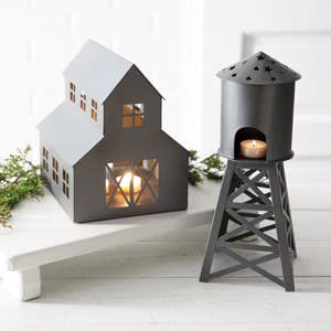 Galvanized Pole Barn Luminary