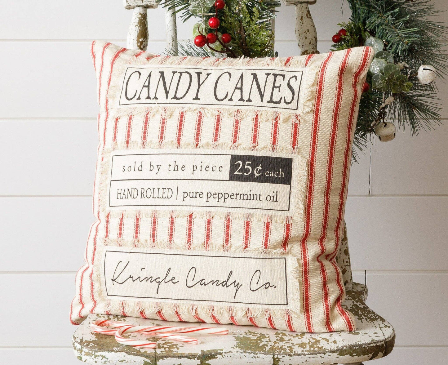 Candy Cane Pillow