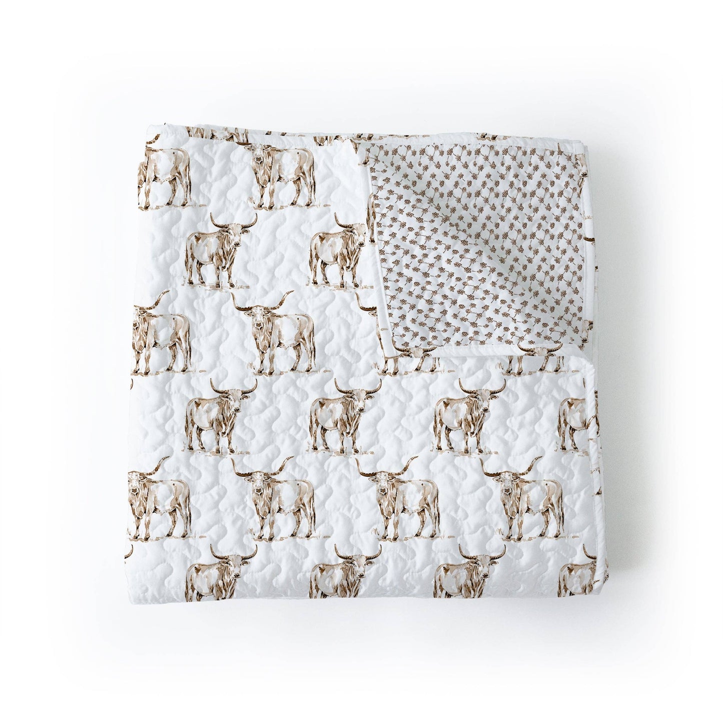 Longhorn Baby Blanket (brown)