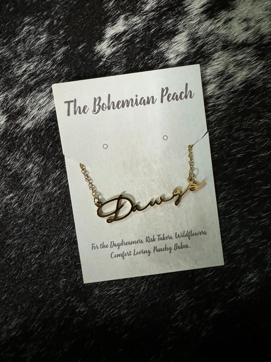 DAWGS Charm Necklace