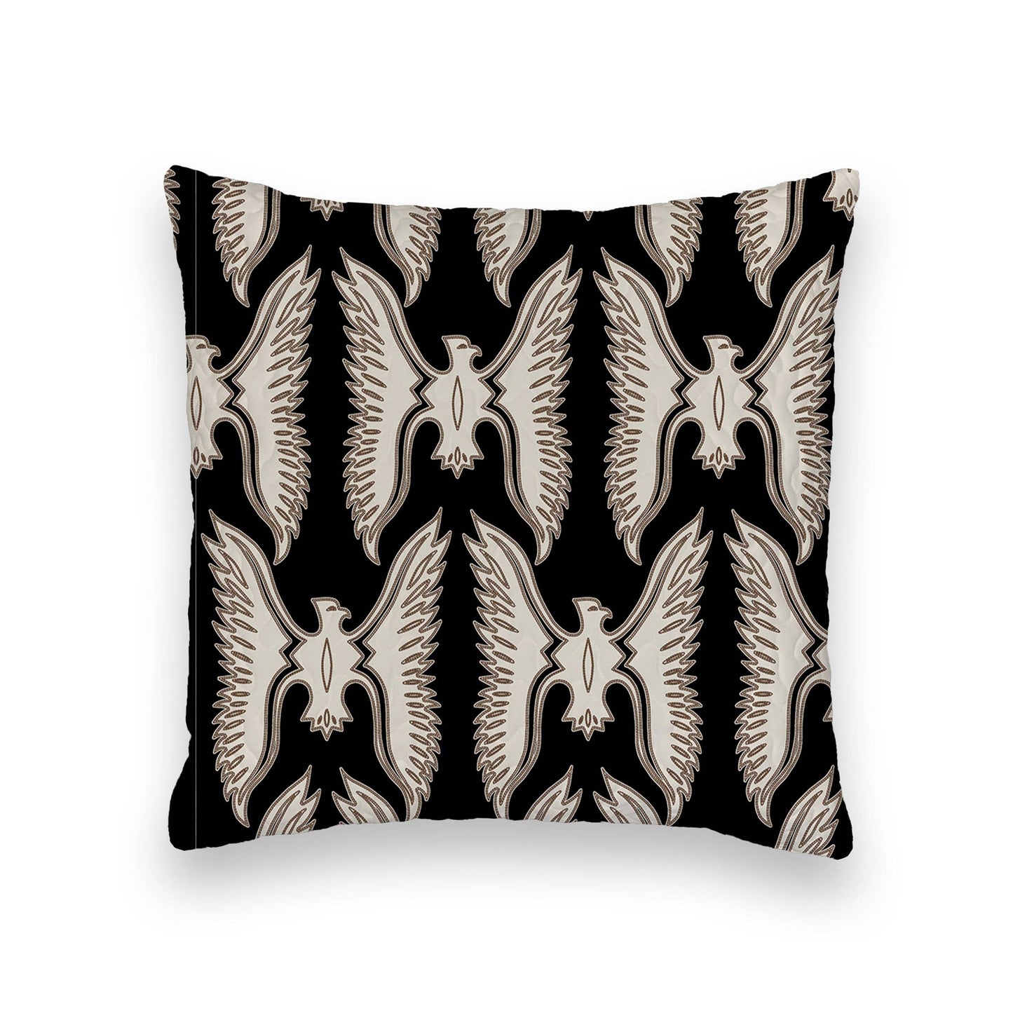 Outlaw Black Quilted 20" Pillow