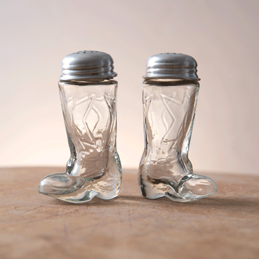 Set of Two Cowboy Boot Salt & Pepper Shakers