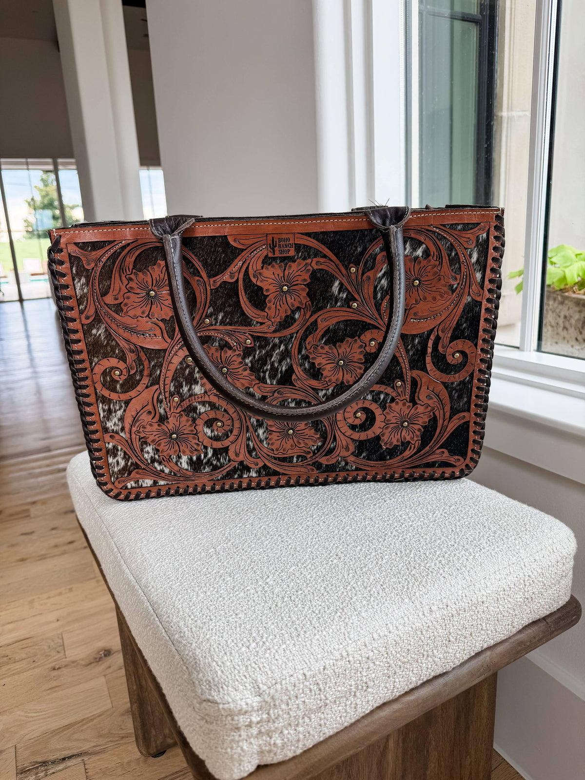 Ericka Tote – Genuine Leather & Hair-on Cowhide Handbag