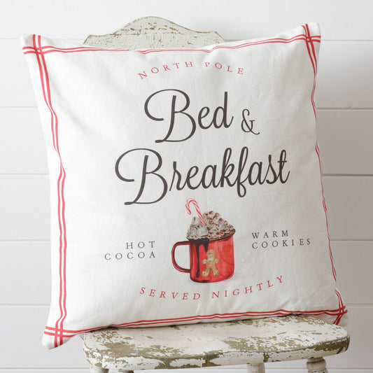 North Pole Bed & Breakfast Pillow