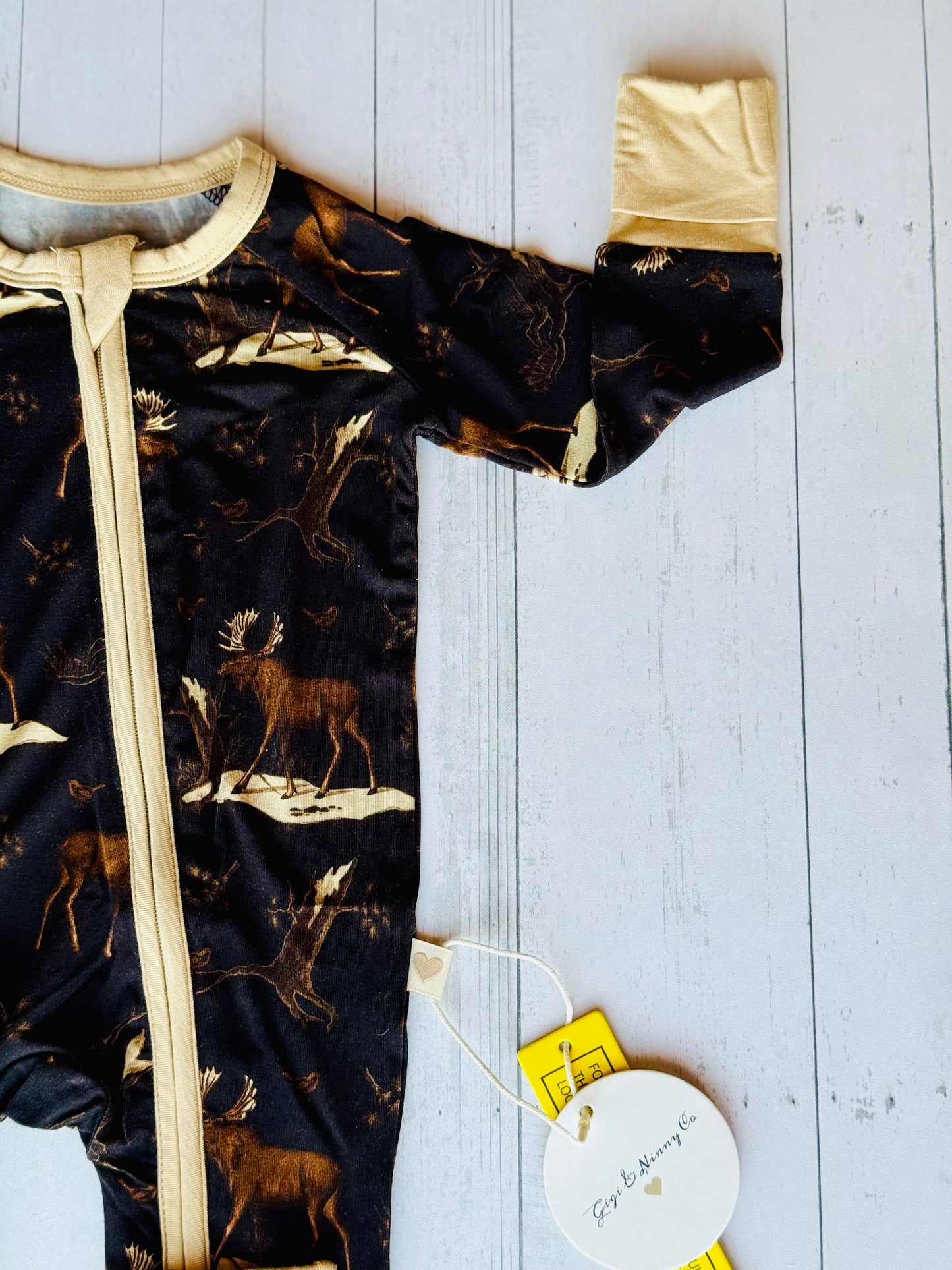 Up On The Allagash Moose Zippy Pajama