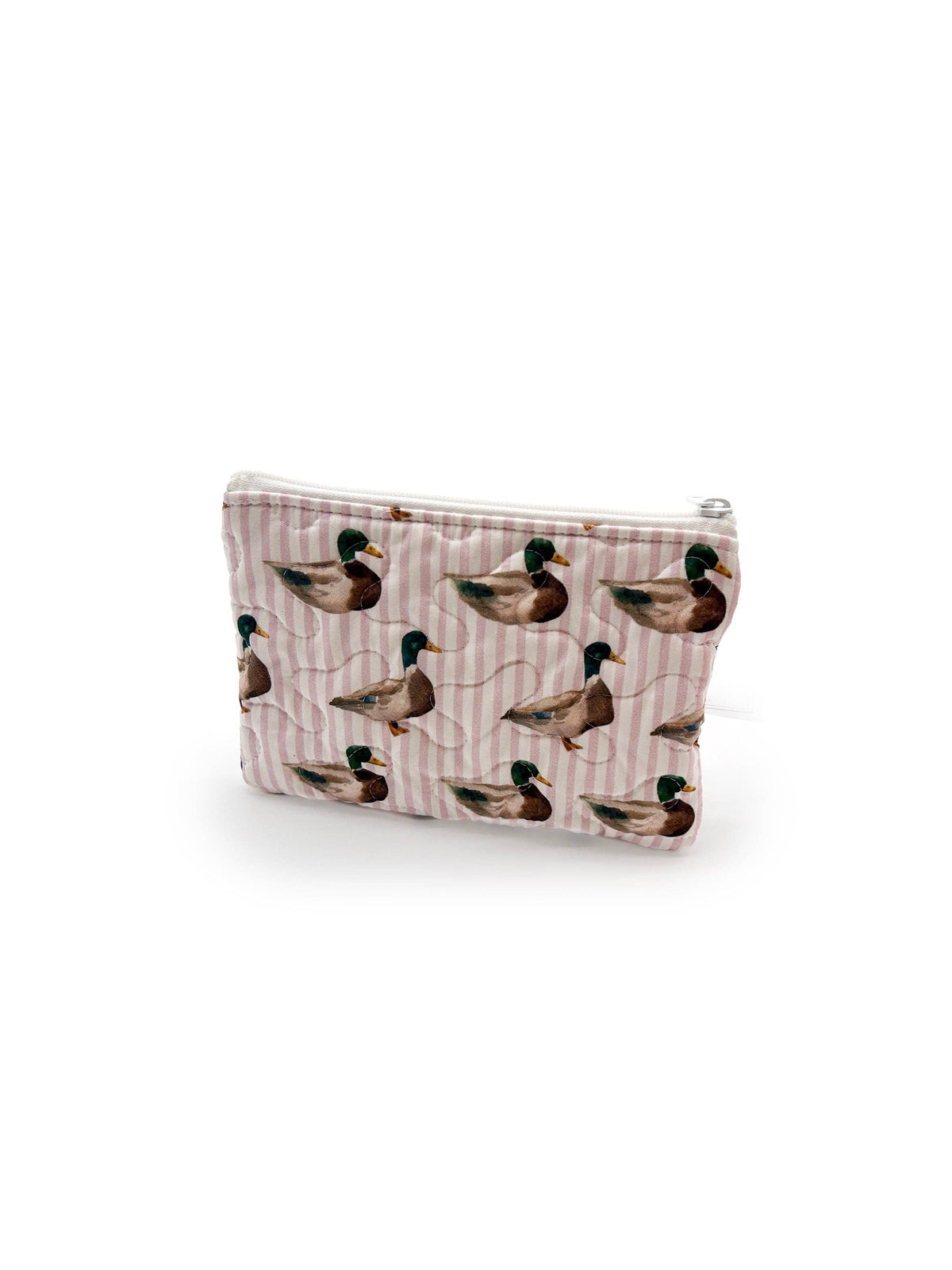 Mallory Ducks Icon Pink Quilted Makeup Bag